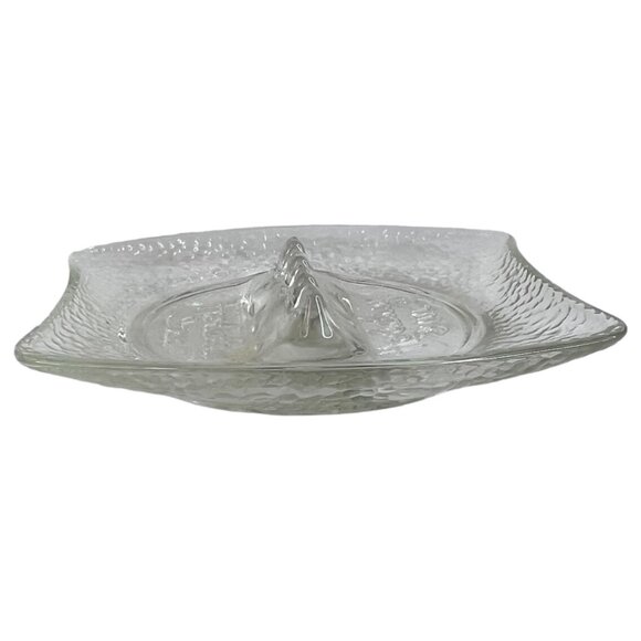 Vintage Holiday Inn Hotel Motel Textured Clear Glass Ashtray Advertising - Picture 6 of 6